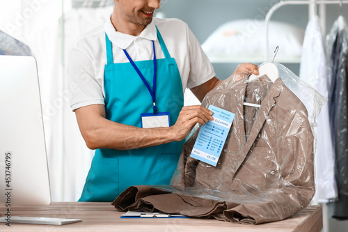 Male worker of modern dry-c...