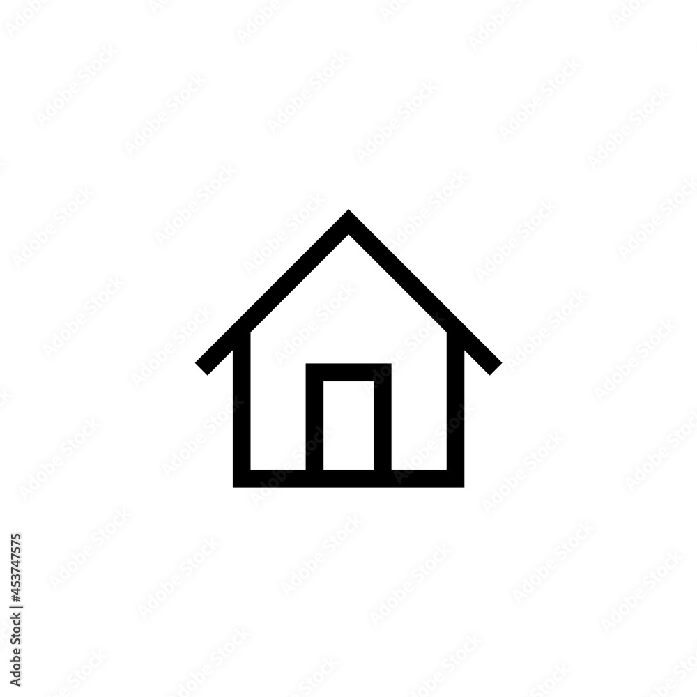 House icon isolated on white background House icon isolated on white background