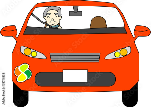 高齢者が運転する自動車