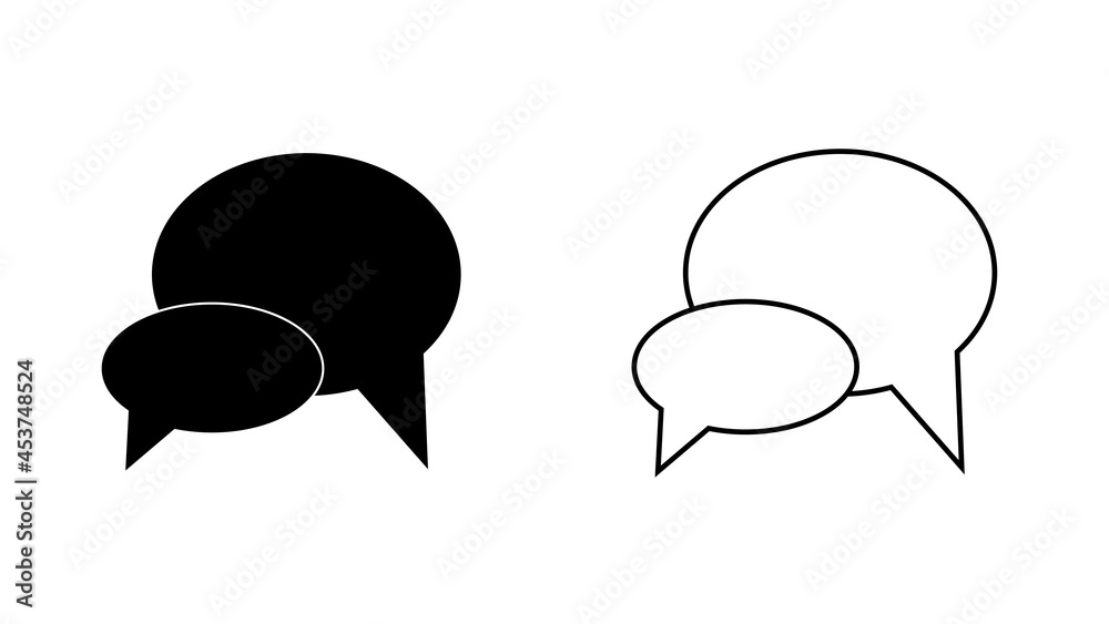 speech bubbles drawn pop art style illustration design speech bubbles drawn pop art style illustration design