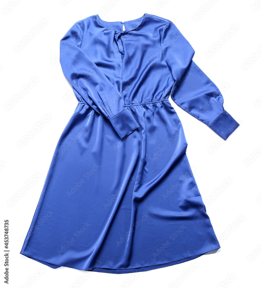 Stylish female dress on white background Stylish female dress on white background