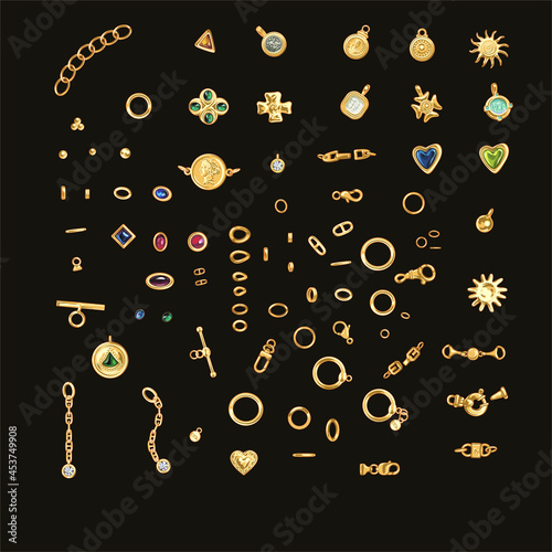 Gold Chains, Elements, Brooches Collections