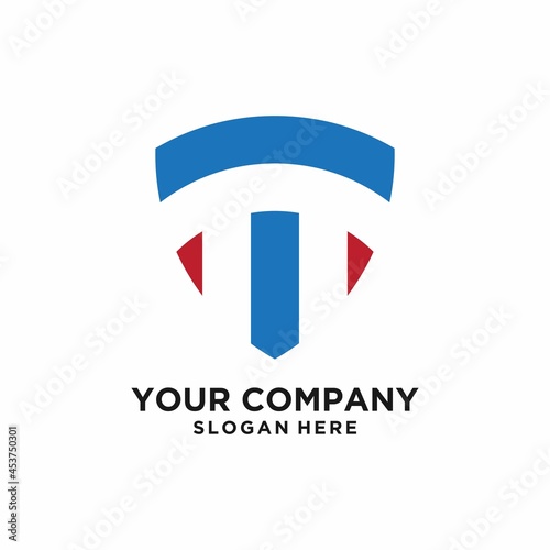 T letter protector logo design vector Free Download T letter protector logo design vector - GFXLoad