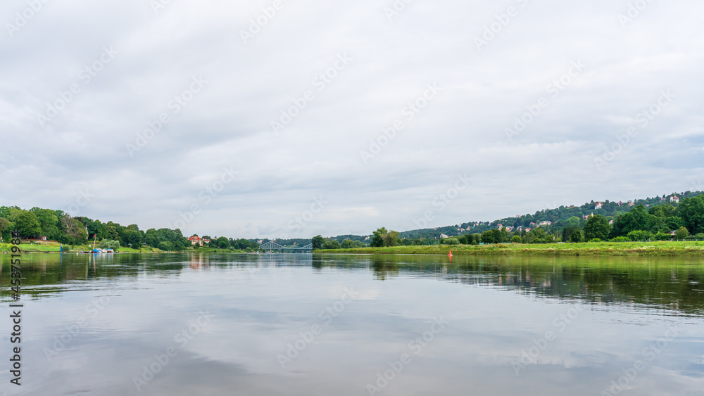 The Elbe river landscape