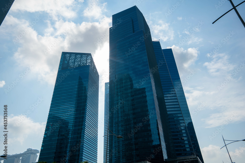 Obraz premium シンガポールの観光名所を旅行する風景 Scenes from a trip to Singapore's tourist attractions 