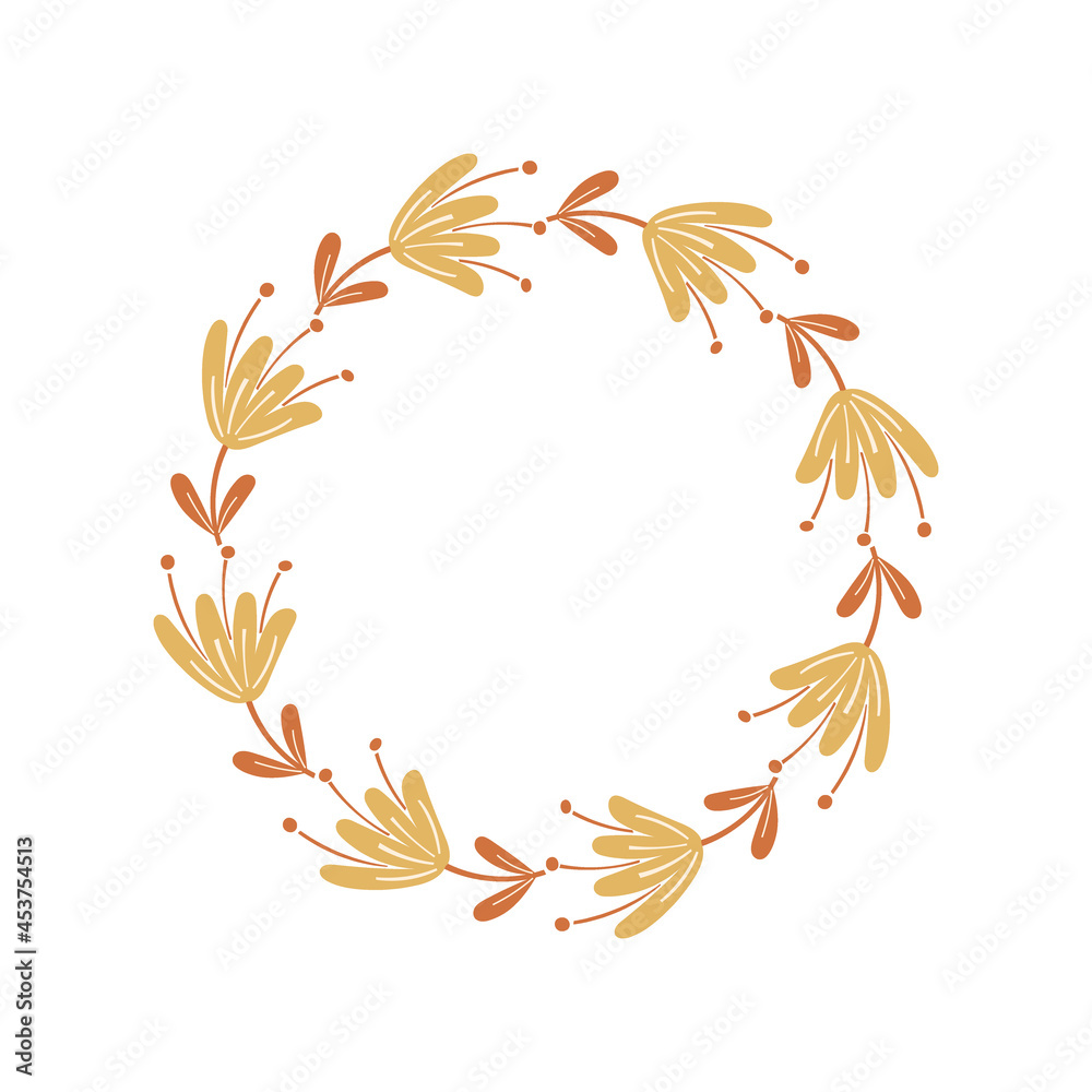 Floral Frame Design. Vector illustration. Floral Frame Design. Vector illustration.