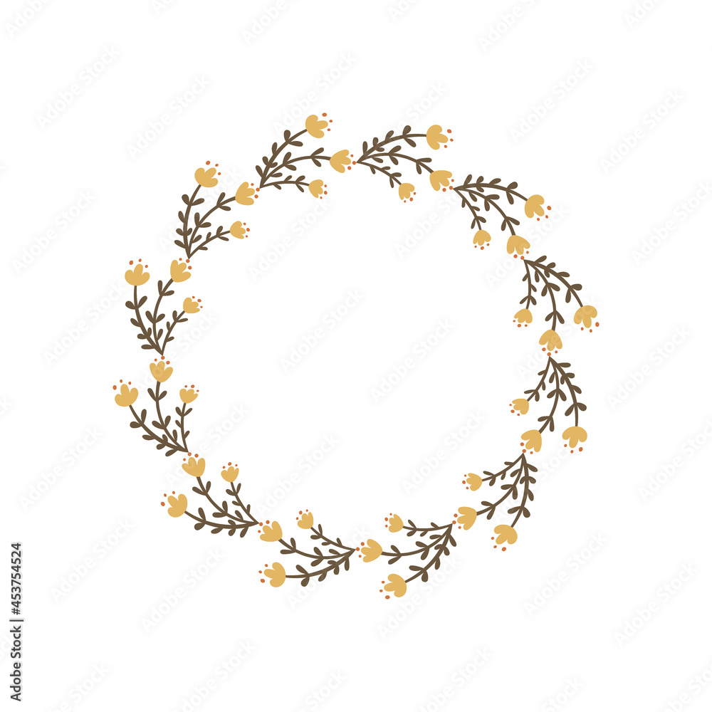 Floral Frame Design. Vector illustration. Floral Frame Design. Vector illustration.