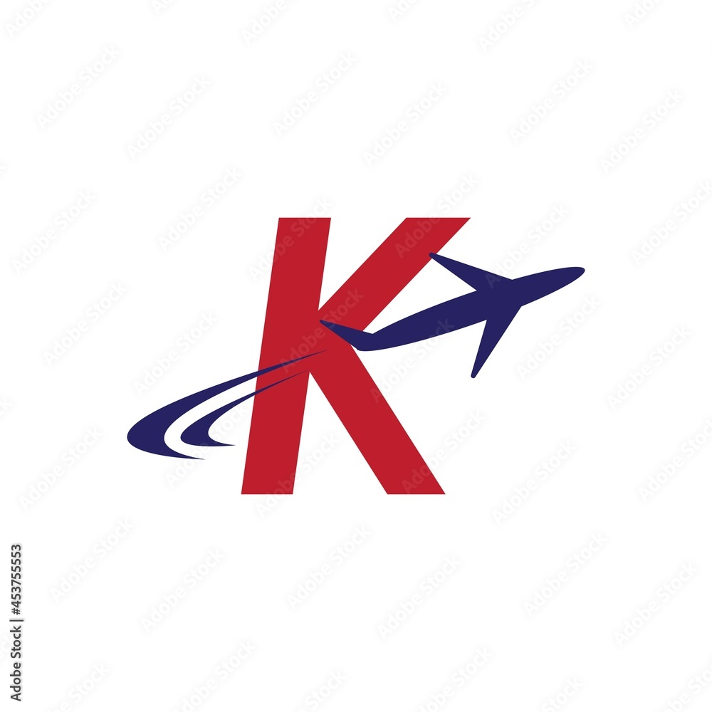 Plane with initial letter Plane with initial letter