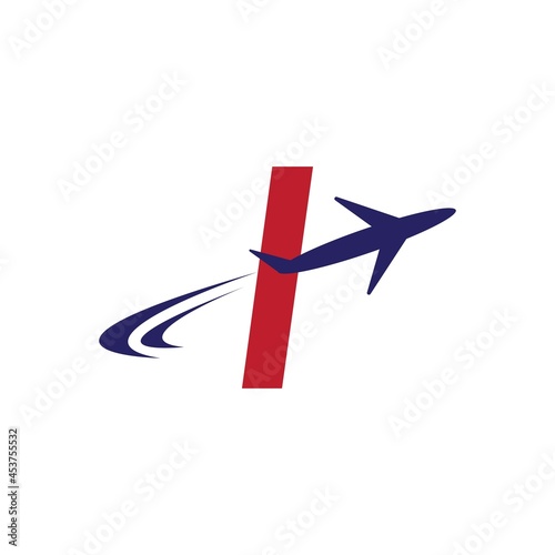 Plane with initial letter