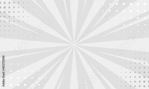 Vintage pop art white and gray background. Banner wallpaper vector illustration