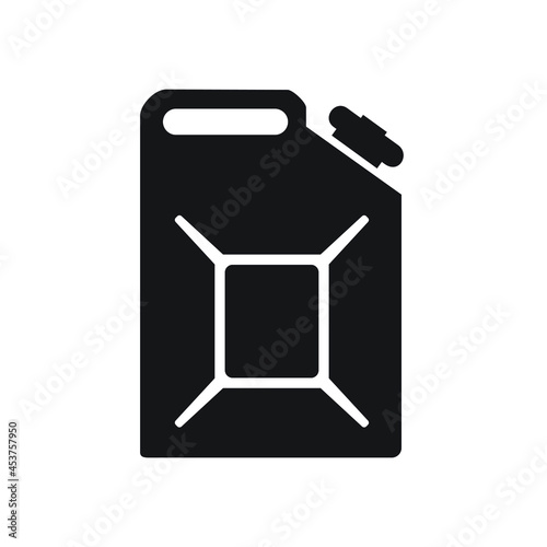 Jerrycan icon template black color editable. Jerrycan icon symbol Flat vector illustration for graphic and web design.