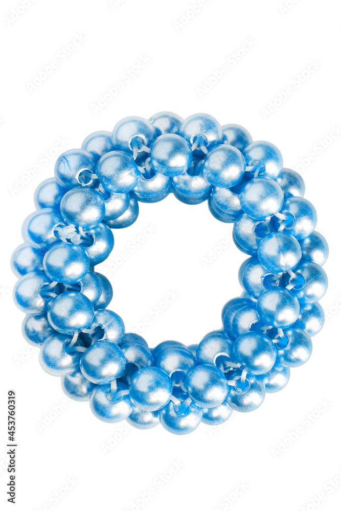 Blue scrunchy isolated Blue scrunchy isolated