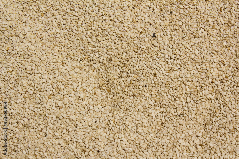 Heap of organic natural sesame seeds Heap of organic natural sesame seeds