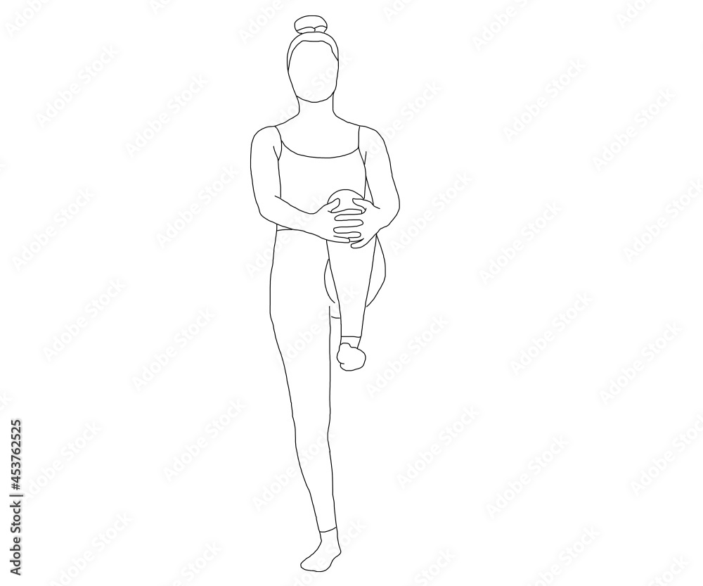 Standing Spinal Twist Pose (Katichakrasana) Dimensions & Drawings |  Dimensions.com