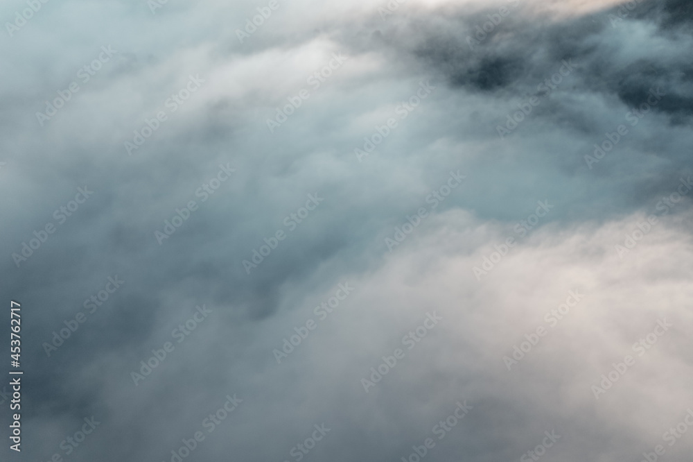 morning fog in the mountains rainy season morning fog in the mountains rainy season
