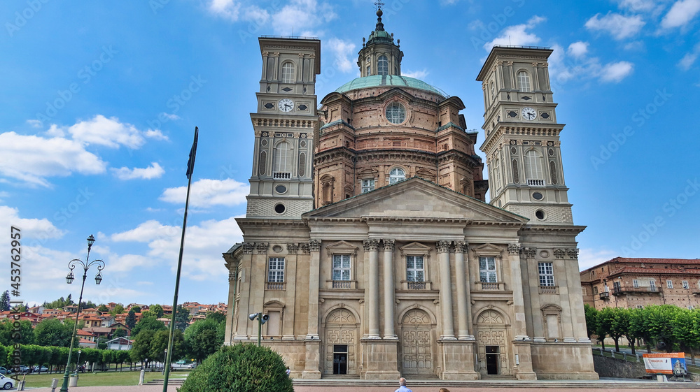 the sanctuary of vicoforte, a baroque-style Catholic church in Piedmont, one of the largest in Europe