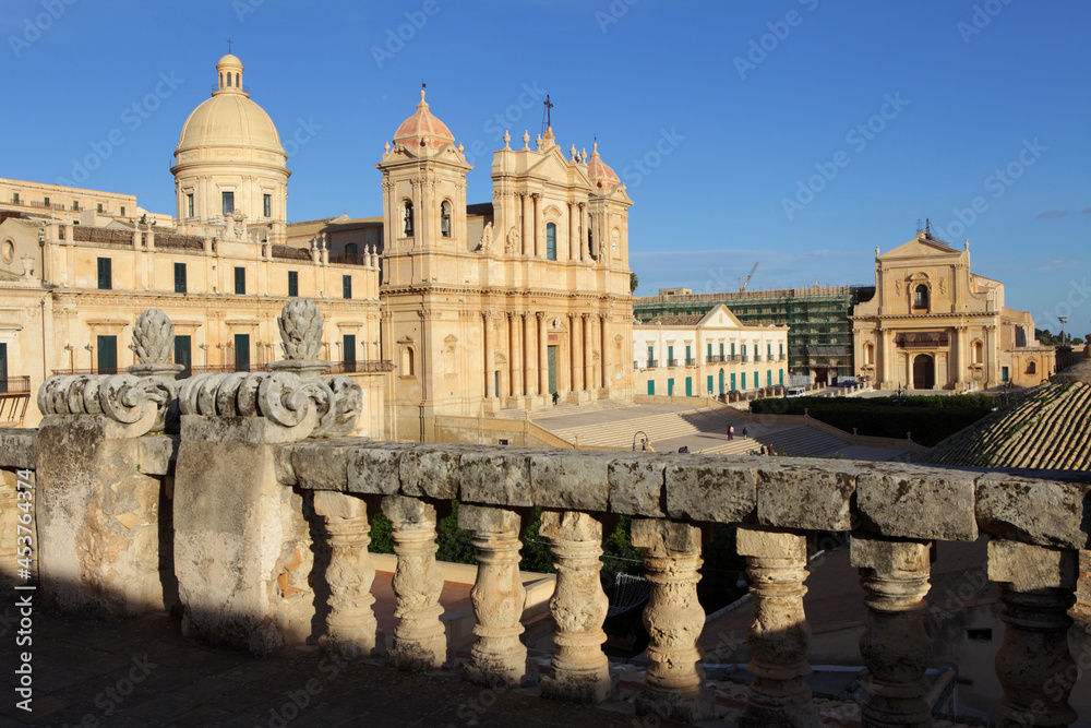 San Nicolo Cathedral in Piazza del Municipio, Noto, Sicily, Italy