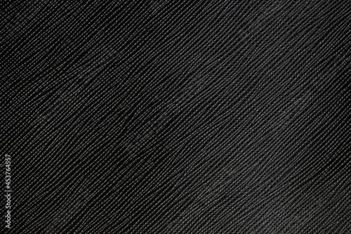 Black leather texture, diagonal structure, modern pattern. Backgroun
