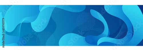 Blue room liquid in the 3d. Background with hot tea vector illustration