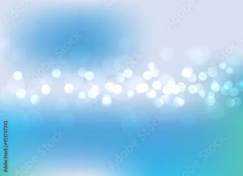 Blue sky color abstract bokeh background