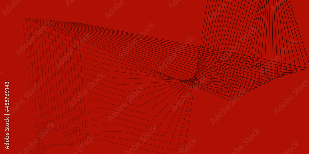Futuristic red background with lines Futuristic red background with lines