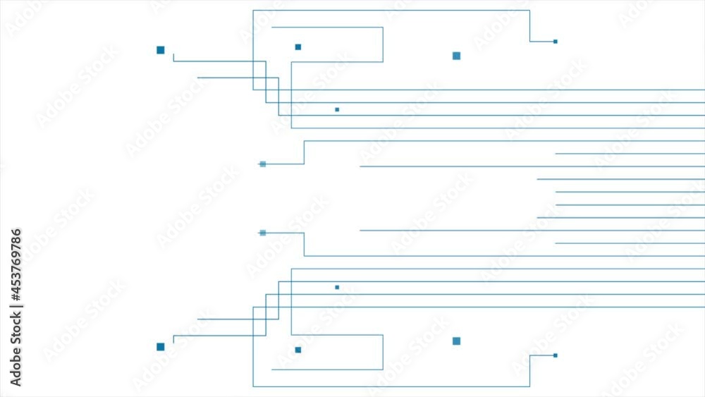 Blue minimal lines abstract circuit board motion background. Seamless looping. Video animation Ultra HD 4K 3840x2160 Blue minimal lines abstract circuit board motion background. Seamless looping. Video animation Ultra HD 4K 3840x2160