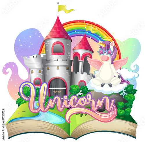 3D pop up book with fairy tale theme
