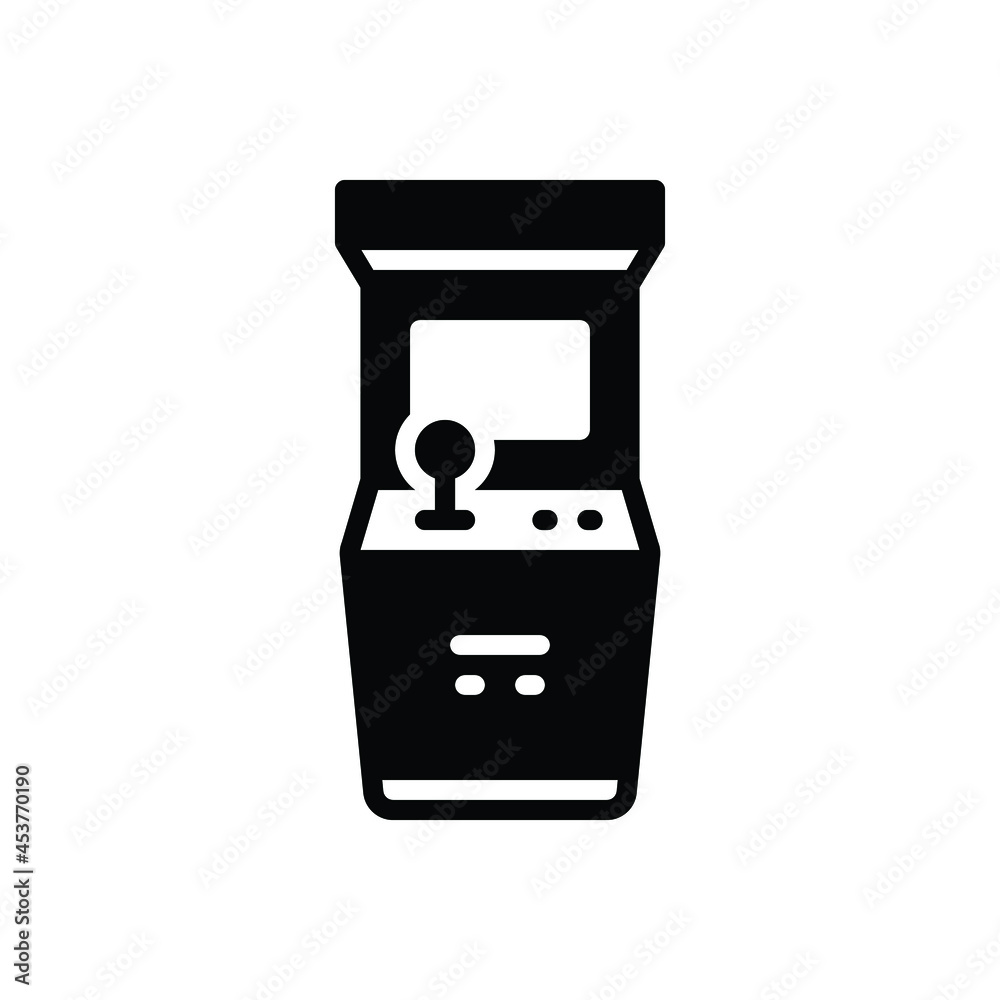 Blsck solid icon for arcade Blsck solid icon for arcade