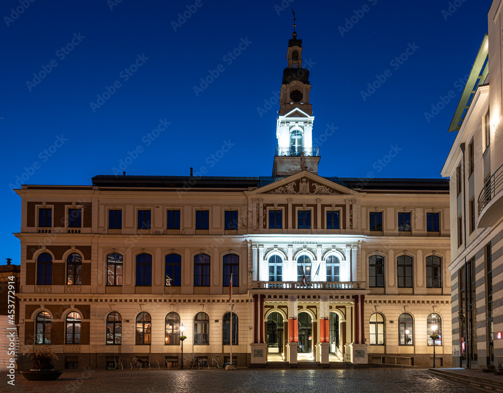 The city hall palace in Riga, Latvia