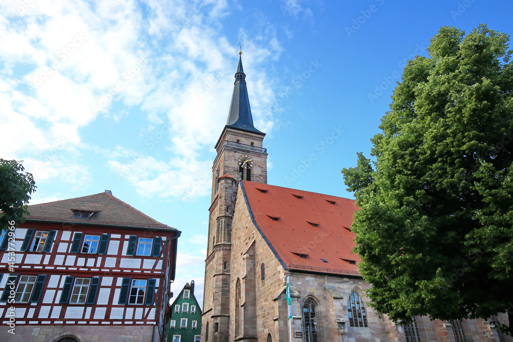 Obraz premium Schwabach ist eine Stadt in Bayern mit vielen historischen Sehenswürdigkeiten