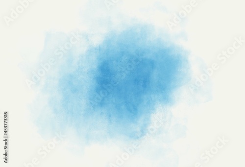 Blue watercolor abstract splash background