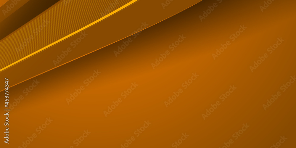 Modern dark orange and brown abstract 3d banner background Modern dark orange and brown abstract 3d banner background