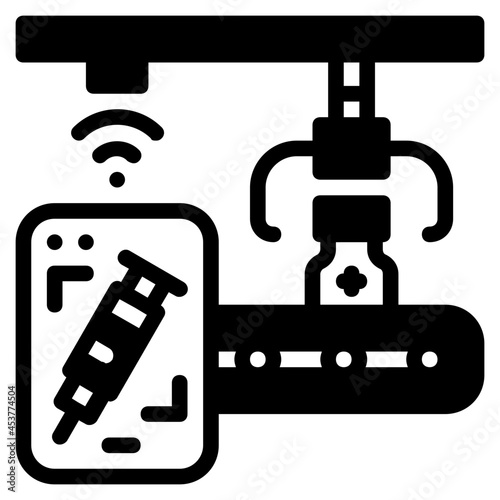 manufacturing glyph icon