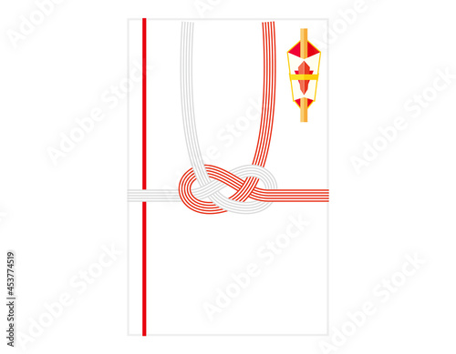 ご祝儀袋のベクターイラスト 熨斗 水引