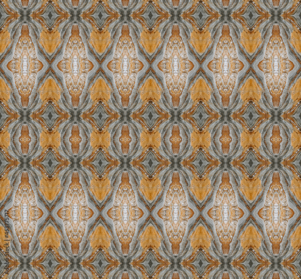 Seamless pattern, brown gemstone texture. Natural earth stone colors. Trendy textile, fabric, wrapping. High resolution artwork perfect for interior, fashion, decoration