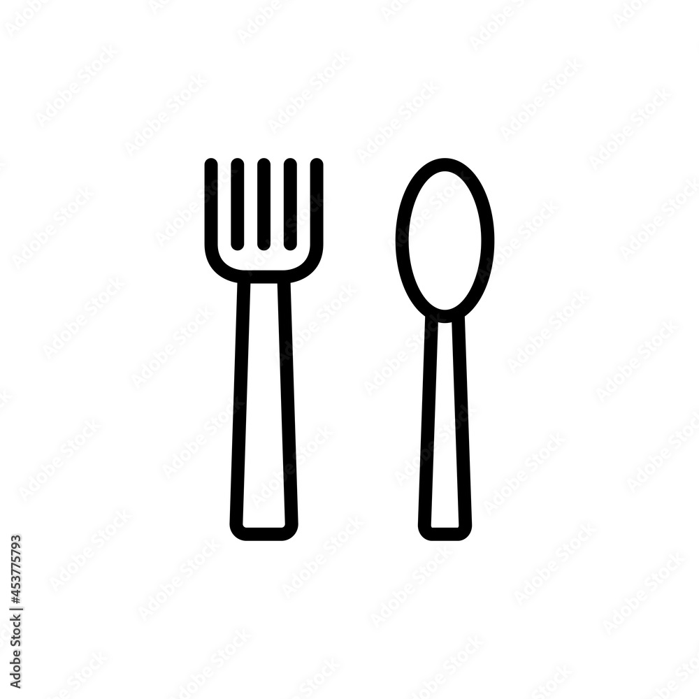 Fork Spoon Restaurant Icon vector for your design element Fork Spoon Restaurant Icon vector for your design element