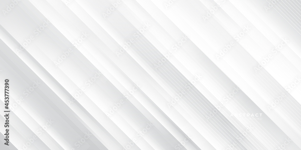 Obraz premium White grey abstract presentation background. Vector abstract graphic design banner pattern background web template.