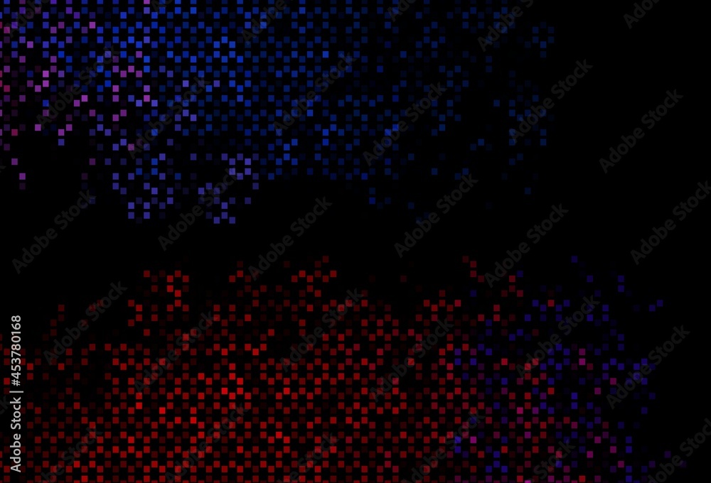Dark Blue, Red vector template with square style.