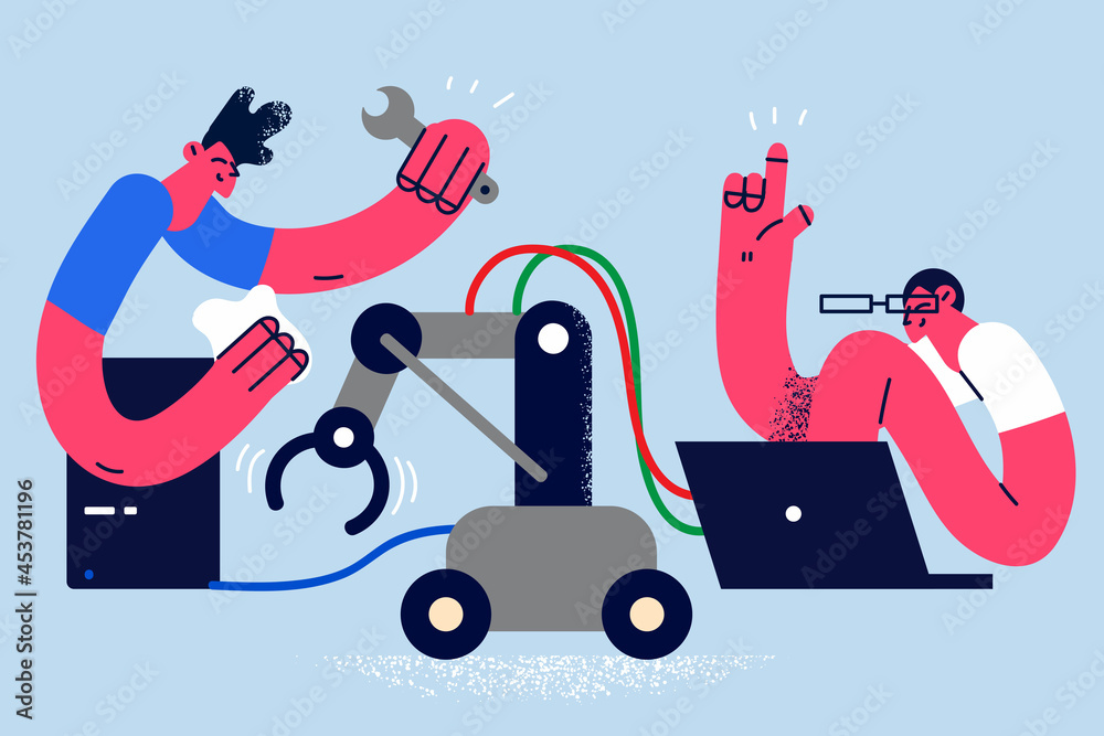 Repairing system unit manual concept.