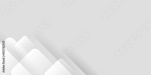 Modern simple white and grey abstract presentation background. Vector abstract graphic design banner pattern background template.