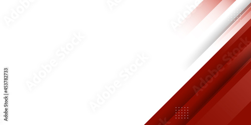Simple red and white abstract stripe business presentation background