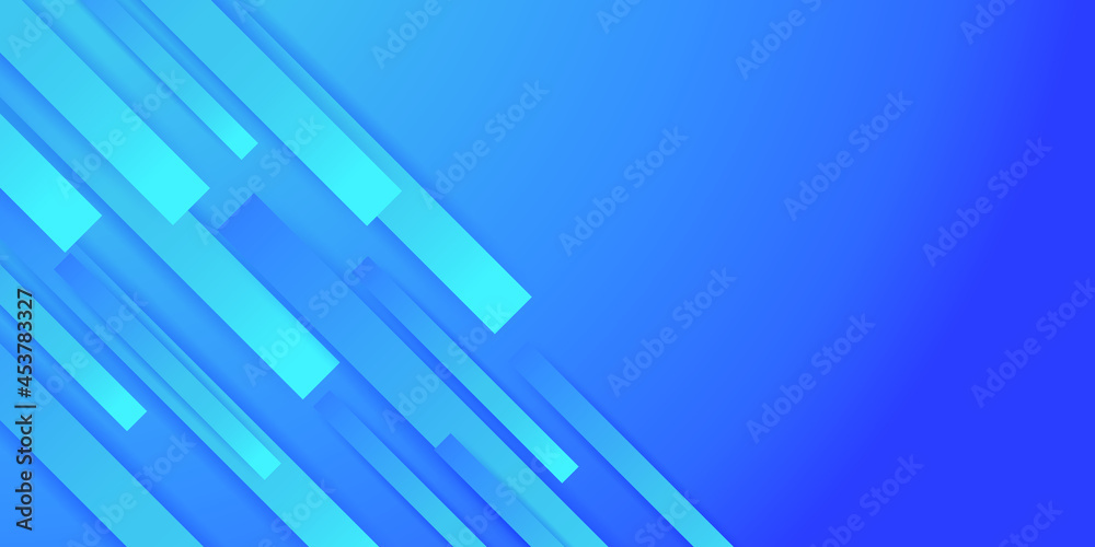 Blue 3d business presentation background