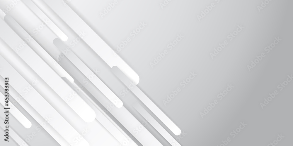 Modern white grey vector abstract graphic design banner pattern background template. 