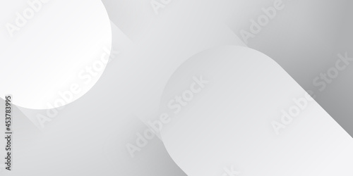 Modern white grey vector abstract graphic design banner pattern background template. 