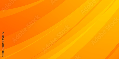 Minimal orange and yellow geometric background. Orange elements with fluid gradient and arrow. Dynamic shapes composition. Suit for poster, social media template, cover, annual report, business report