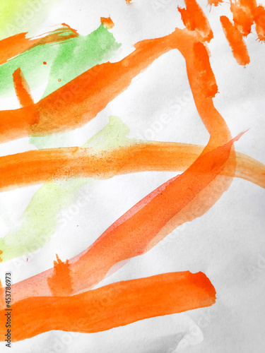 Wall Art Canvas. Spring Childlike Artwork.  Hand