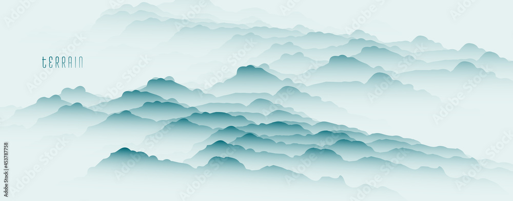 Fototapeta premium 3D fluid gradient color vector abstract background, dimensional dynamic shape in motion, flowing colors design element, trendy modern style.