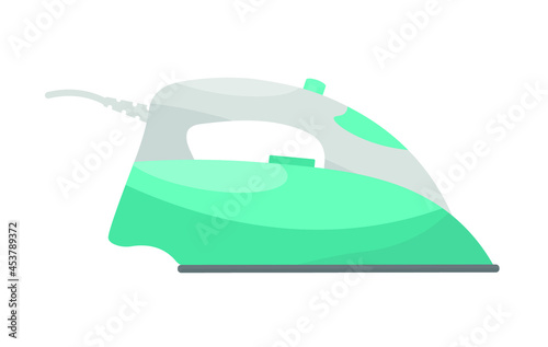 iron on an isolated background in the flat style.vector illustration.a device for ironing clothes