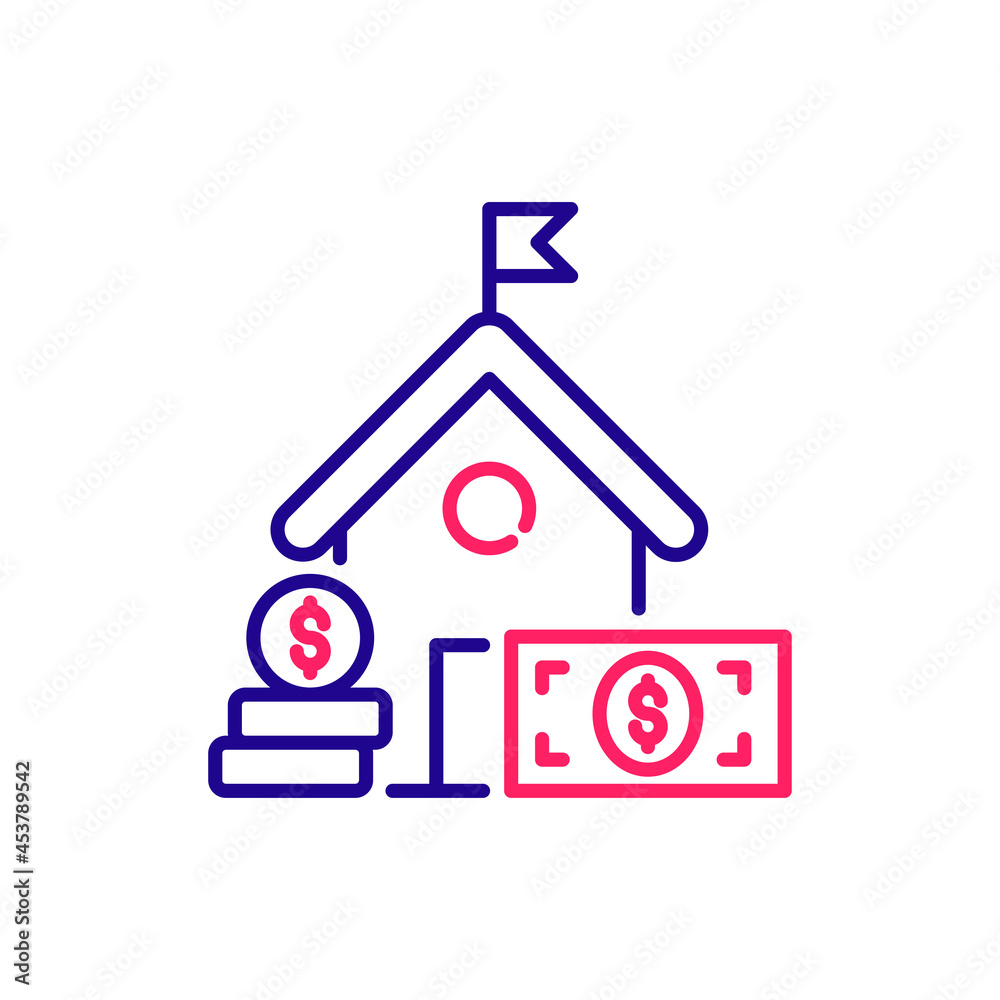 Fees vector 2 colours icon style illustration. EPS 10 file Fees vector 2 colours icon style illustration. EPS 10 file
