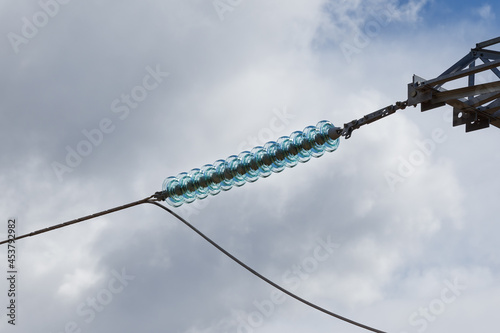 Fényképezés High voltage glass insulator